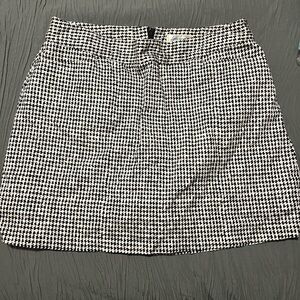 Lady Hagen Black and White Mini A-Line Skorts for Casual